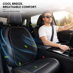 DUYUNCHEN backrest detail highlighting breathable support and posture benefit