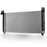 DWVO front view radiator showing full core and mounting points, ensures direct fit