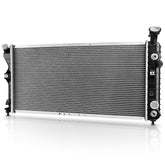 DWVO front radiator assembly showing mounting points and direct-fit benefits