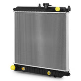 DWVO radiator front assembly showing mounting points and fitment advantage