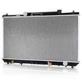 DWVO radiator front view showing fit and mounting points for accurate replacement