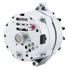 DynaVim Parts alternator installed on Chevy hot rod demonstrating simplified wiring