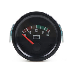 Dyno Racing front face voltmeter showing clear dial and needle benefit readability