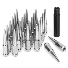 dynofit front packaging showing 24 lug nuts and included key, clear kit benefit