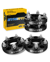 dynofit front packaging showing four 1-inch spacers and secure foam, conveying reliable protection