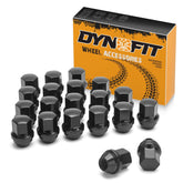 dynofit front view packaging showing complete lug nut set and benefit durable replacement