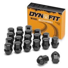 dynofit front view packaging showing complete lug nut set and benefit durable replacement