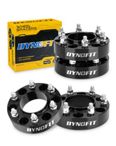 dynofit front view of spacers showing black anodized finish and fit benefits