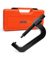 dynofit front view showing tool in orange case for organized storage