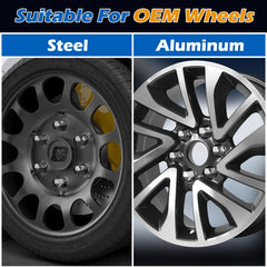 dynofit lug nut installed on Silverado wheel showing OEM appearance