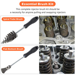 E-cowlboy close-up spiral tube brush clearing bore deposits for better seating