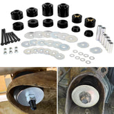 E-cowlboy kit front packaging showing complete bushing set and hardware benefits