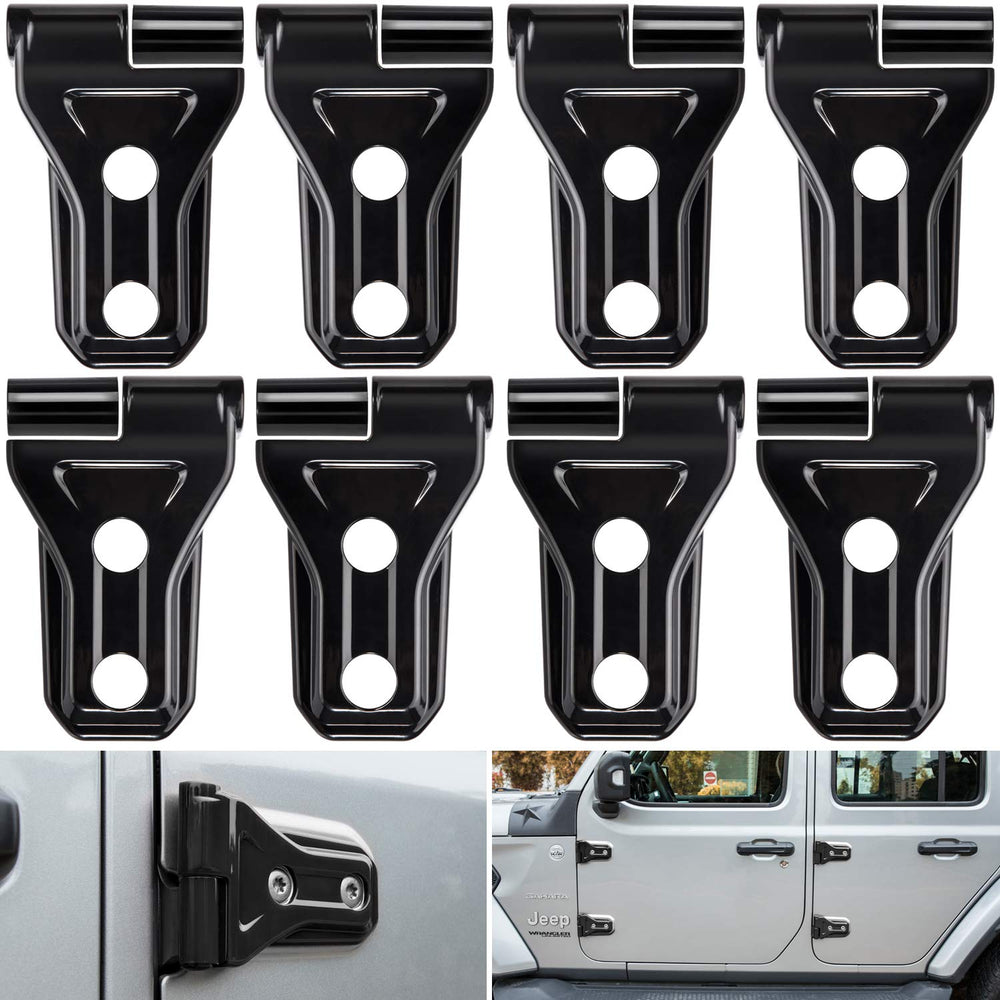E-cowlboy front packaging showing 8 black hinge covers and benefits of protection