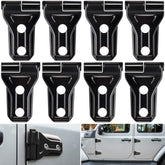 E-cowlboy front packaging showing 8 black hinge covers and benefits of protection