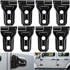 E-cowlboy front packaging showing 8 black hinge covers and benefits of protection