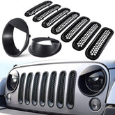 E-cowlboy installed on Jeep Wrangler JK front for rugged updated look
