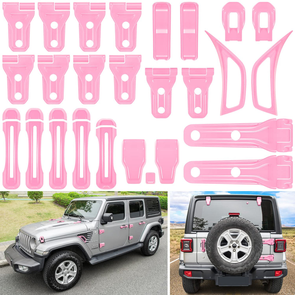 E-cowlboy Jeep Wrangler full kit installed showing cohesive pink styling benefit
