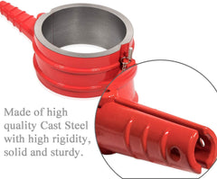 E-cowlboy kit in use guiding piston rings into a 5.4" bore cylinder