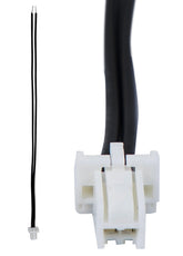 EAP connector front view showing plug shape and pins for correct fit
