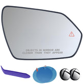 EAP passenger mirror front glass showing clear surface and heat lines for improved visibility
