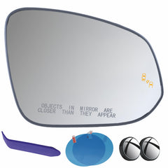 EAP passenger mirror front view showing heated convex glass and blind-spot light for safer lanes