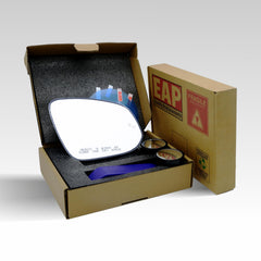 EAP mirror installed on a Toyota RAV4 demonstrating fitment and improved visibility in traffic