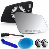 EAP right passenger mirror glass front view showing clean replacement improves visibility