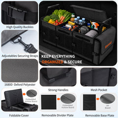EAROND side pockets and flap holding bottles and tools for quick access