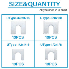 Easily close-up zinc-plated shim surface showing corrosion resistance benefit