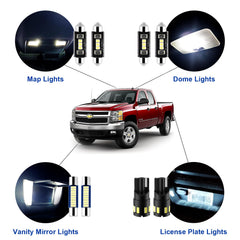EASY EAGLE dome light installed in Silverado interior improving cabin visibility at night