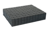 EASYBERG front pack of 624 black stick-on wheel weights showing quantity and finish benefits