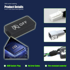 EBAIFUN detailed A‑OFF button image, highlights easy restoration of factory function