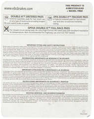 EBC FA209/2HH close-up of friction surface and chamfers for quiet braking