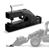EBESTTECH front view of bucket hitch showing receiver and secure fit benefit