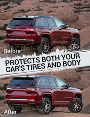 Ecarzo rear left mud flap fitted protecting wheel arch from debris