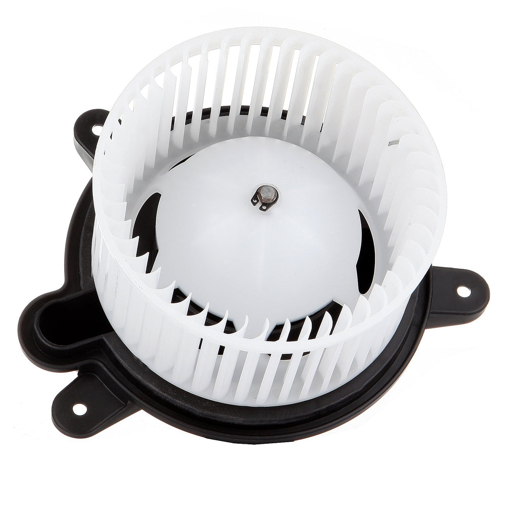 ECCPP front view of blower motor showing mounting flanges and clean finish for easy fitment