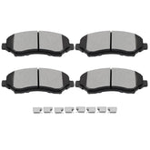 ECCPP D1273 front pads front view showing fitment and easy swap benefit