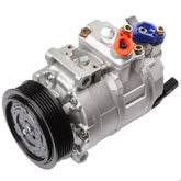 ECCPP front view of AC compressor showing mounting points and fit benefit