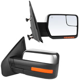 ECCPP front view mounted on F150 showing full towing mirror and improved visibility