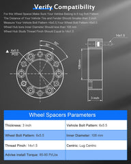 ECCPP spacer mounted on hub illustrating secure wheel positioning advantage