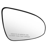 ECCPP passenger side mirror glass front view showing clean reflective surface and fit benefit