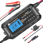 ECO-WORTHY front panel showing indicators and ports for clear status reading