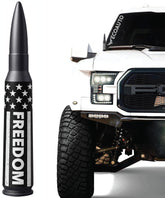 EcoAuto bullet antenna front view showing rugged design and bold style