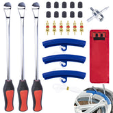 ecocstm front packaging showing complete tire spoon kit and quick setup benefits