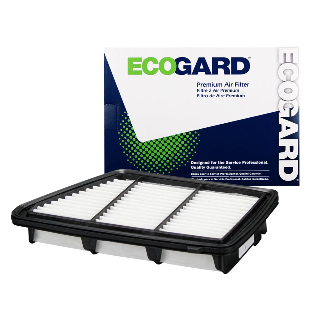 ECOGARD front packaging showing XA10628 and vehicle fitment, clear identification benefit