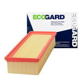 ECOGARD XA6093 front view showing pleated media and fitment benefits