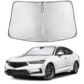 EcoNour front view showing full Acura Integra windshield coverage and sun protection