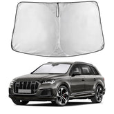 EcoNour front view on Audi Q7 windshield showing full coverage and protection
