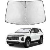 EcoNour front view showing fitted Equinox windshield coverage and full protection