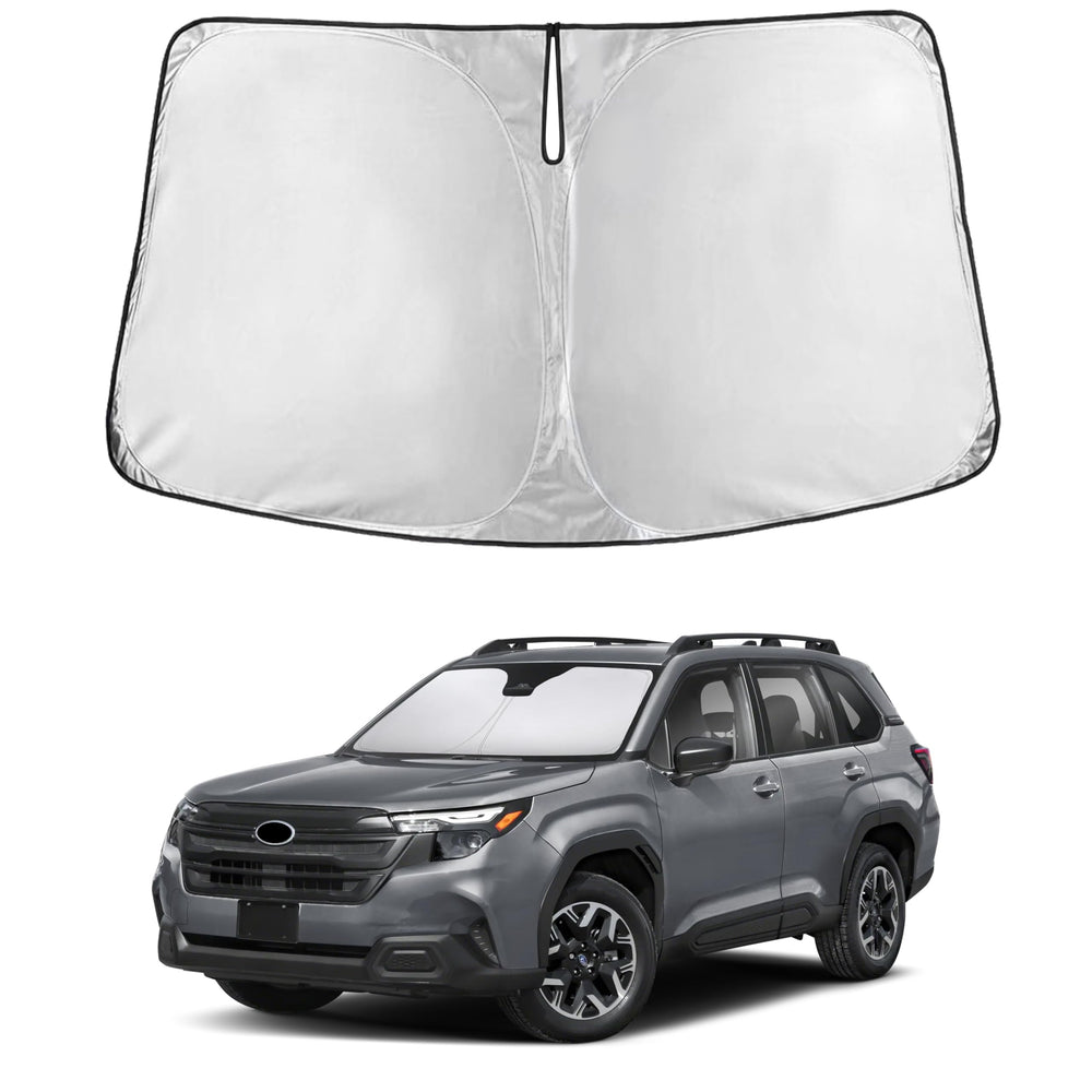 EcoNour front view showing full windshield coverage and protection benefit